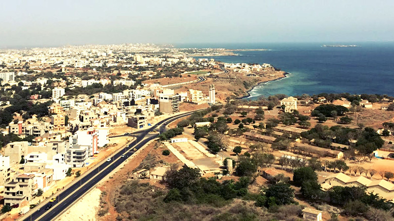 A view of the city of Dakar.